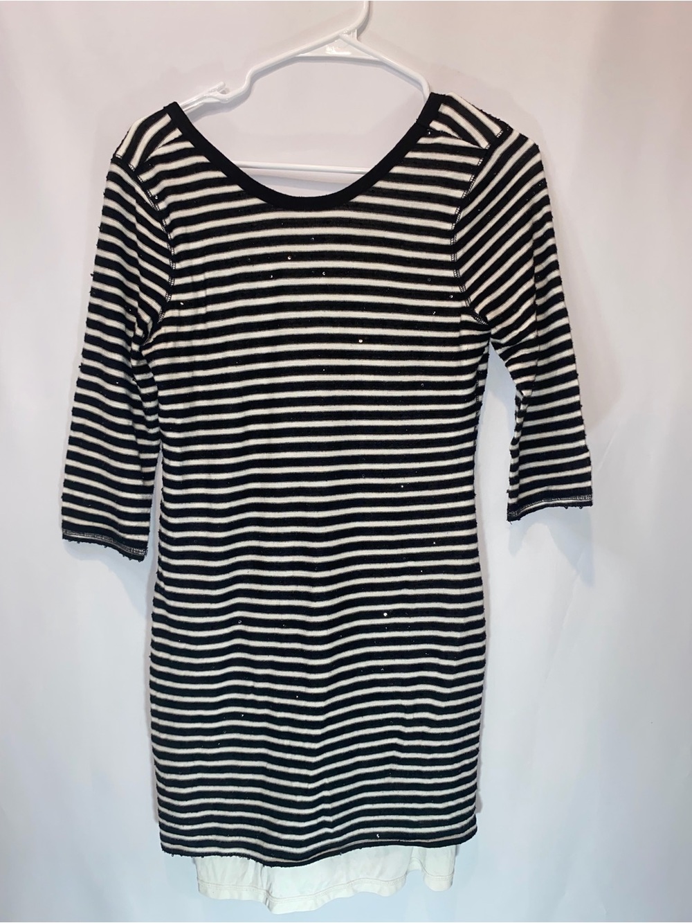Express Black Top with White Logo Detail